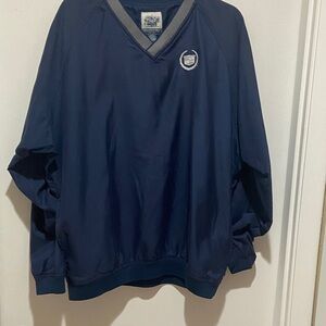 Navy Windbreaker Jacket